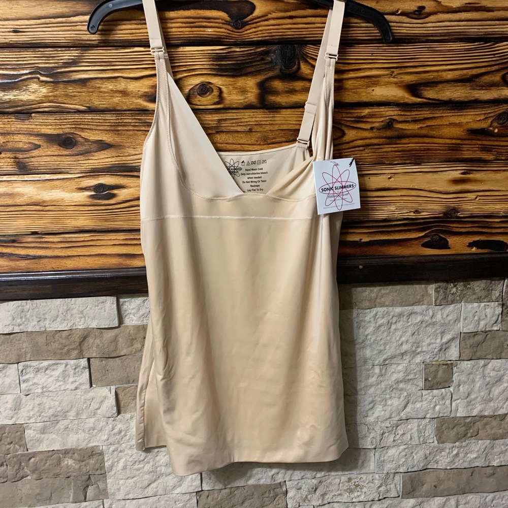 NWT Sonic Slimmers Nude Compression Cami Smoother Shaper Plus 1X